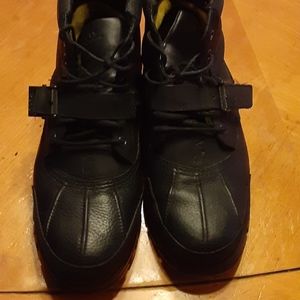 Black polo boots